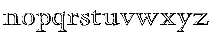 Hadriano Stone Cut Font LOWERCASE