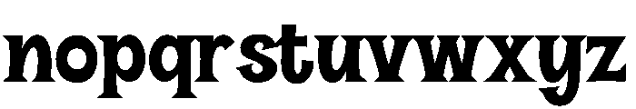 Halau Serif Regular Font LOWERCASE