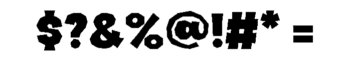 Halau Spooky Fill Bold Font OTHER CHARS
