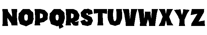 Halau Spooky Fill Bold Font UPPERCASE