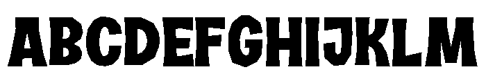 Halau Spooky Fill Medium Font UPPERCASE