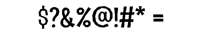 Halau Spooky Fill Thin Font OTHER CHARS