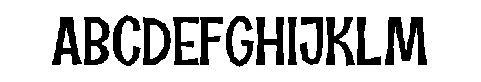 Halau Spooky Fill Thin Font UPPERCASE