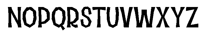 Halau Spooky Fill Thin Font UPPERCASE