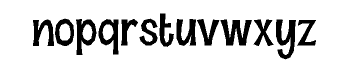 Halau Spooky Fill Thin Font LOWERCASE