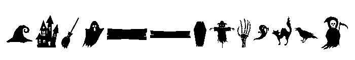 Halau Spooky Graphic FONT