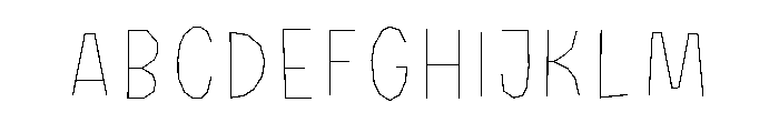 Halau Spooky Inline Light Font UPPERCASE