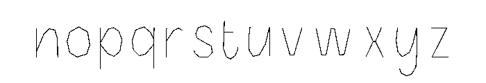 Halau Spooky Inline Light Font LOWERCASE