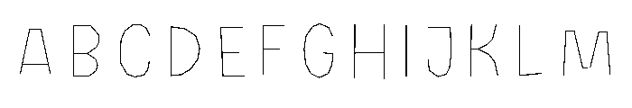 Halau Spooky Inline Medium Font UPPERCASE