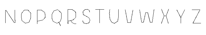 Halau Spooky Inline Medium Font UPPERCASE