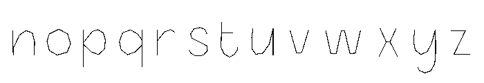 Halau Spooky Inline Medium Font LOWERCASE