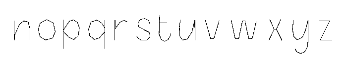 Halau Spooky Inline Regular Font LOWERCASE