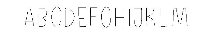 Halau Spooky Inline Thin Font UPPERCASE