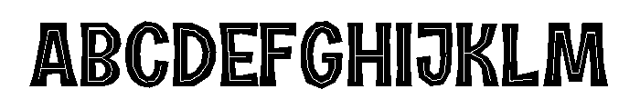 Halau Spooky Regular Font UPPERCASE