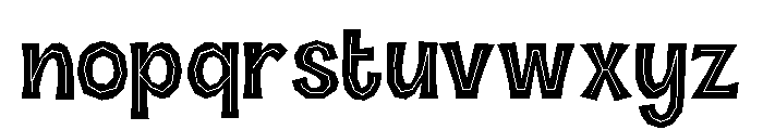 Halau Spooky Regular Font LOWERCASE