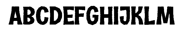 Halau Spooky Rough Fill Regular Font UPPERCASE