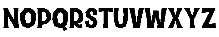 Halau Spooky Rough Fill Regular Font UPPERCASE