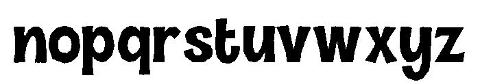 Halau Spooky Rough Fill Regular Font LOWERCASE