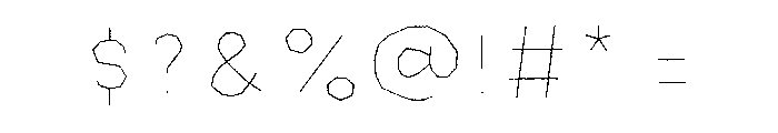 Halau Spooky Rough Inline Bold Font OTHER CHARS