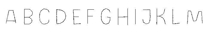 Halau Spooky Rough Inline Bold Font UPPERCASE