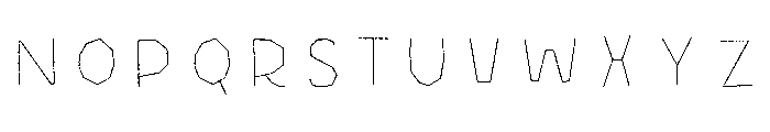 Halau Spooky Rough Inline Bold Font UPPERCASE