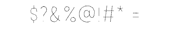 Halau Spooky Rough Inline Light Font OTHER CHARS