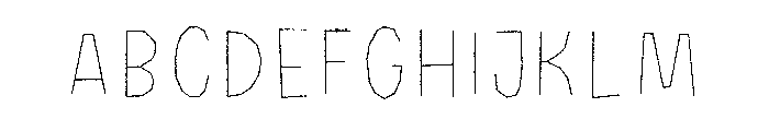 Halau Spooky Rough Inline Light Font UPPERCASE