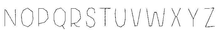 Halau Spooky Rough Inline Light Font UPPERCASE