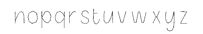 Halau Spooky Rough Inline Light Font LOWERCASE