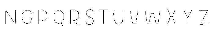 Halau Spooky Rough Inline Medium Font UPPERCASE