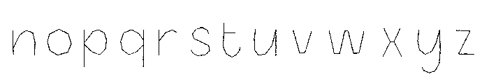 Halau Spooky Rough Inline Medium Font LOWERCASE