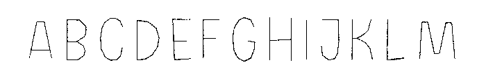 Halau Spooky Rough Inline Regular Font UPPERCASE