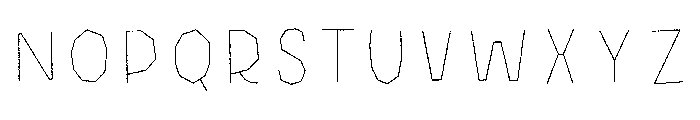 Halau Spooky Rough Inline Regular Font UPPERCASE