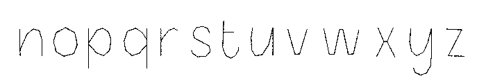 Halau Spooky Rough Inline Regular Font LOWERCASE
