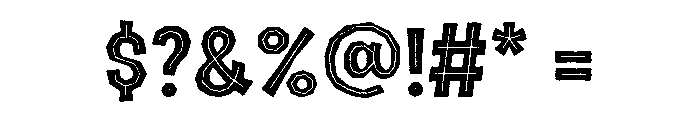 Halau Spooky Rough Regular Font OTHER CHARS