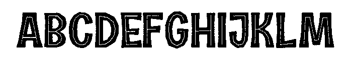 Halau Spooky Rough Regular Font UPPERCASE