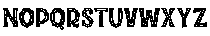 Halau Spooky Rough Regular Font UPPERCASE