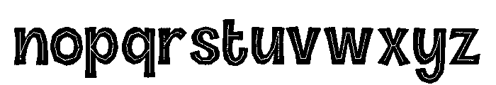Halau Spooky Rough Regular Font LOWERCASE
