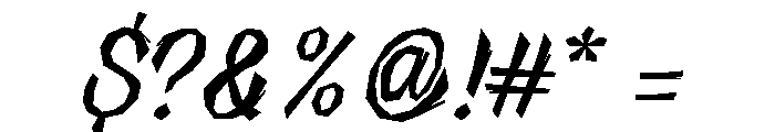 Halau Spooky Script Regular Font OTHER CHARS