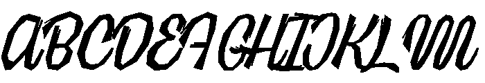 Halau Spooky Script Regular Font UPPERCASE
