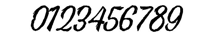 Halau Spooky Script Rough Font OTHER CHARS