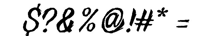Halau Spooky Script Rough Font OTHER CHARS