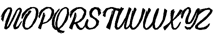 Halau Spooky Script Rough Font UPPERCASE