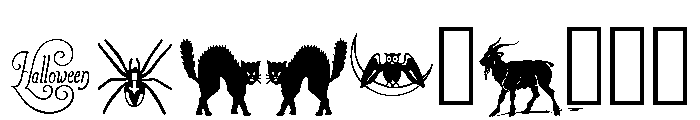 Halloween Ornaments Regular Font OTHER CHARS