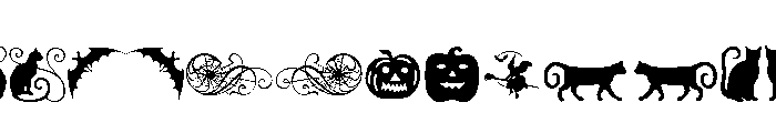 Halloween Ornaments Regular Font UPPERCASE