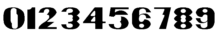 Hamilton Offset Regular Font OTHER CHARS