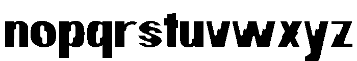 Hamilton Offset Regular Font LOWERCASE