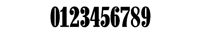Hancock Condensed Bold Font OTHER CHARS