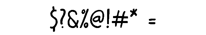 Hand It Over Font OTHER CHARS