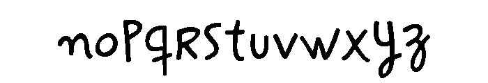 Hand It Over Font LOWERCASE